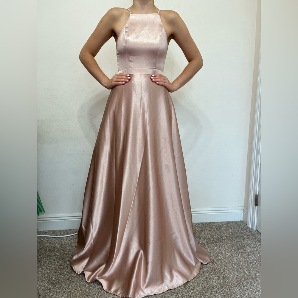 Elegant Satin Evening Gown
